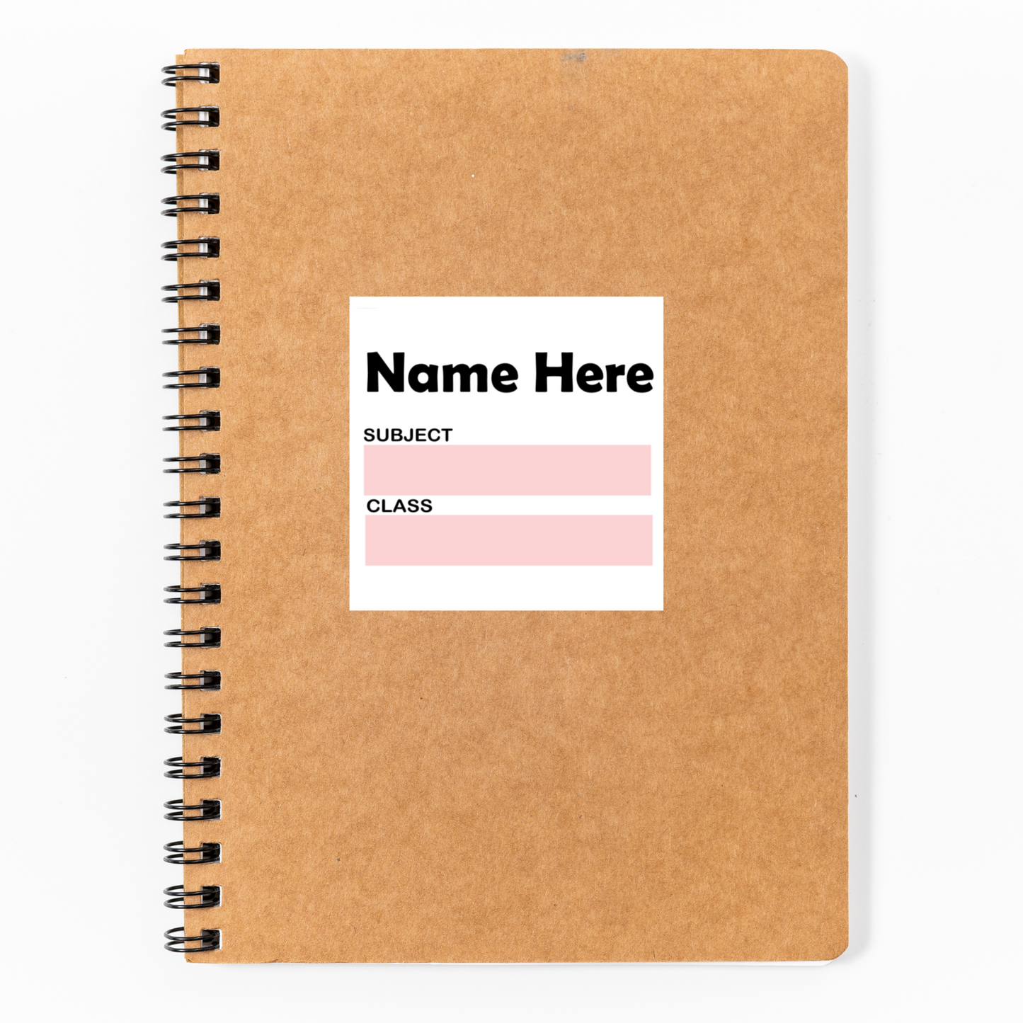 Personalised Subject Book Label - Plain